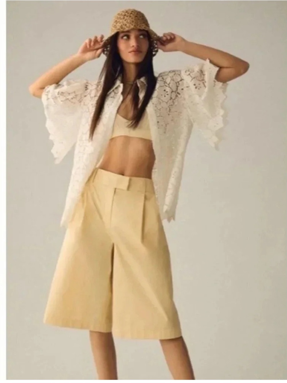Anthropologie Cropped Trousers Women’s Small Exquise Bermuda Shorts
